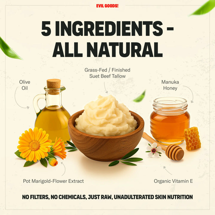 Whipped Tallow & Manuka Honey Balm